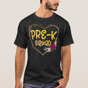 Cute Pre K Squad School Admin Appreciation Back To T-Shirt