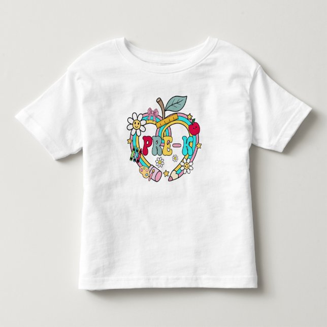 Cute Pre-K Toddler T-shirt (Front)