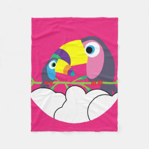 Cute Pre School Pre Schooler Kids Toucan Thr Fleece Blanket