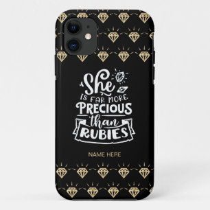 Cute Precious Than Rubies Case-Mate iPhone Case