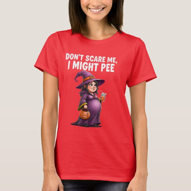 Cute Pregnancy Halloween  Perfect for Moms To BE  T-Shirt (Front)