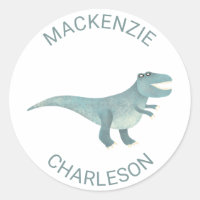Cute Prehistoric T-Rex Dinosaur Personalised Kids'