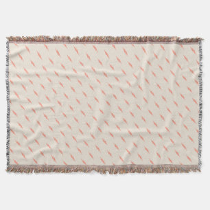 cute preppy aesthetic pink lightning bolt throw blanket