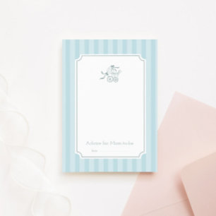 Cute Preppy Baby Stroller Advice Card