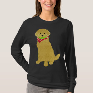 Cute Preppy Yellow Lab Tennis Balls In Mouth T-Shirt