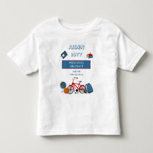 Cute Preschool Graduation Name Year School Tod Toddler T-Shirt