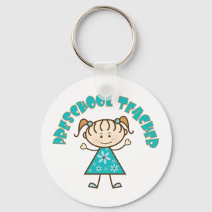 Cute Preschool Teacher Key Ring