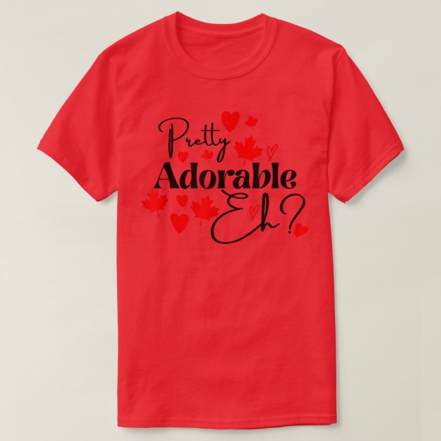 Cute Pretty Adorable EH Canada Day Women Kids Todd T-Shirt (Design Front)