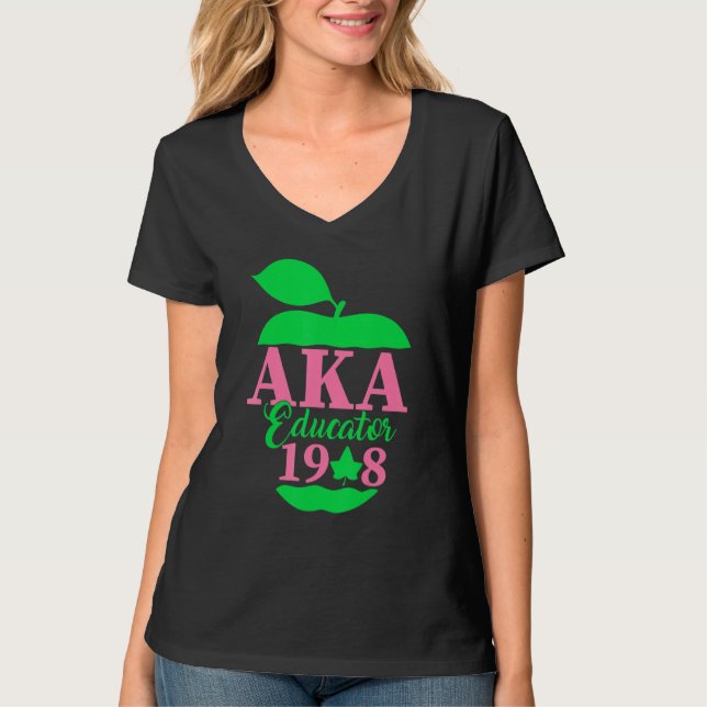 Cute Pretty Educators & Teacher Funny Aka Educator T-Shirt (Front)