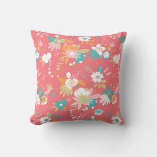 Cute pretty floral cushion