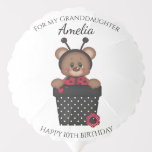 Cute Pretty Granddaughter Ladybug Girl Birthday Balloon<br><div class="desc">Cute Pretty Granddaughter Ladybug Girl Birthday Balloon</div>