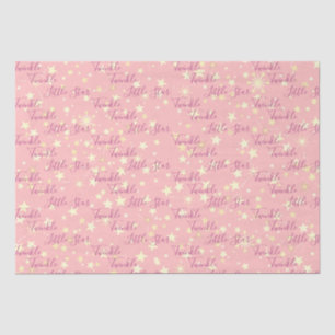 Cute Pretty Pink Girly Twinkle Twinkle Little Star Tissue Paper