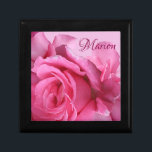 Cute pretty pink roses girly floral beautiful glam gift box<br><div class="desc">This pretty jewellery box was created by Berglind Design.

© Berglind Design. All rights reserved.</div>