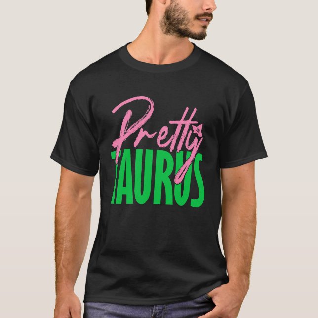 Cute pretty taurus zodiac signs aka T-Shirt (Front)