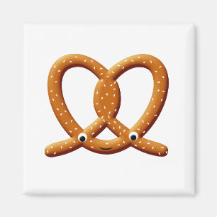 Cute Pretzel Drawing Prints Magnet