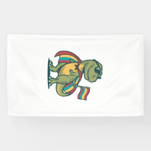 Cute Pride Dinosaur Vector Shirt Design_1 Banner