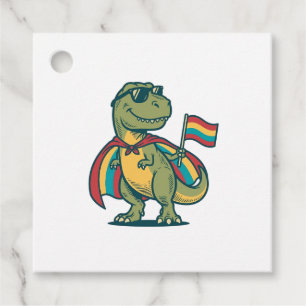 Cute Pride Dinosaur Vector Shirt Design_1 Favour Tags