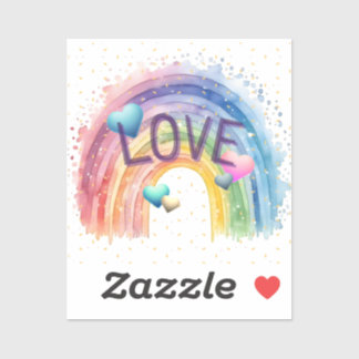 Cute Pride & Positivity Love Sticker