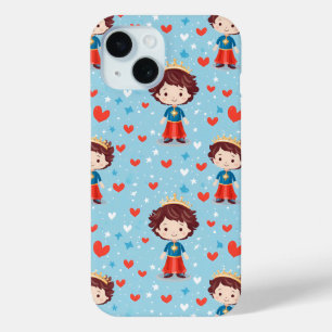 Cute Prince Pattern iPhone 15 Case