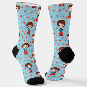 Cute Prince Pattern Socks