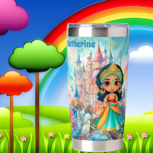 Cute Princess add name Insulated Tumbler