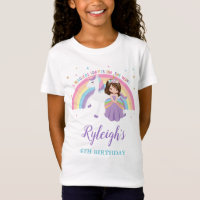 Cute Princess and Unicorn Rainbow Birthday Outfit 