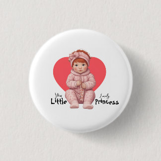 Cute Princess Baby 3 Cm Round Badge