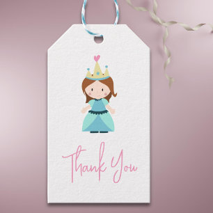 Cute Princess Birthday Party Thank You Gift Tags