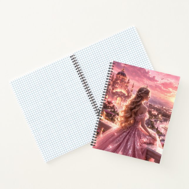 Cute Princess Graph Paper Notebook (Inside)