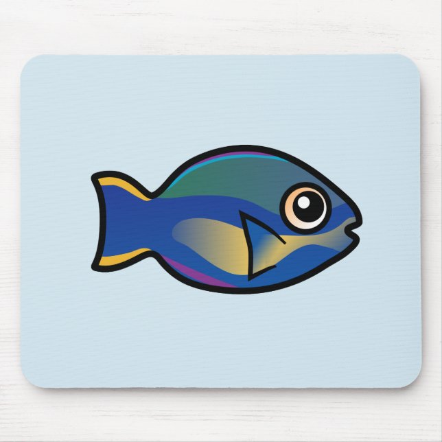 Cute Princess Parrotfish Mouse Mat (Front)