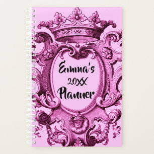 Cute Princess Pink Crown Planner
