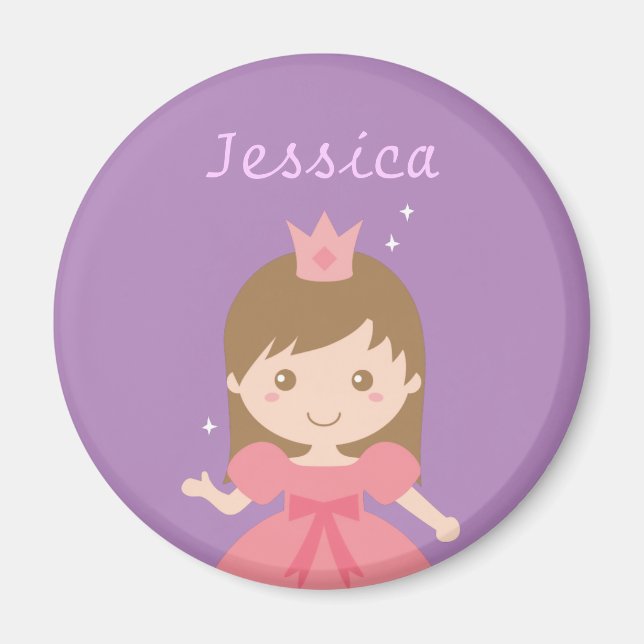Cute Princess, Pink for Little Girls Magnet (Front)