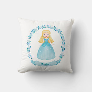 Cute Princess Throw Pillow