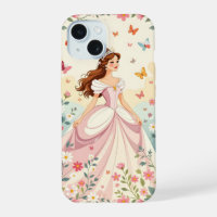 Cute princess with butterflies