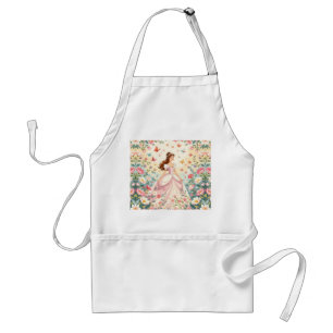 Cute princess with butterflies standard apron