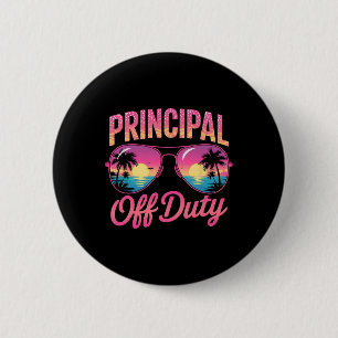 Cute Principal Off Duty Vacation Sisters Cruise Sw 6 Cm Round Badge