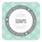 CUTE PRODUCT LABEL made with love polka dot mint
