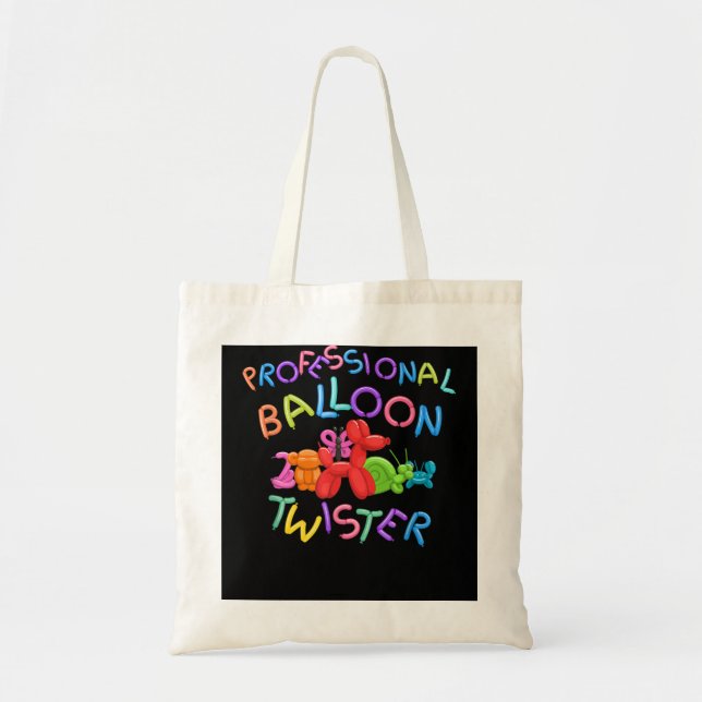 Cute Professional Balloon Animal Twister Party Gif Tote Bag (Front)
