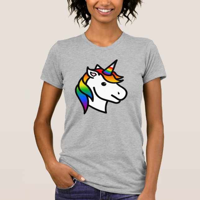 Cute Progress Pride Unicorn T-Shirt (Front)