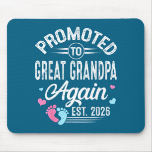 Cute Promoted Great Grandpa Again Est Mouse Mat