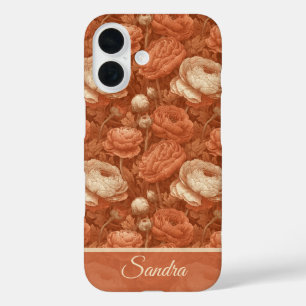 Cute Promotion Gift Ranunculus Flower Name iPhone 16 Case