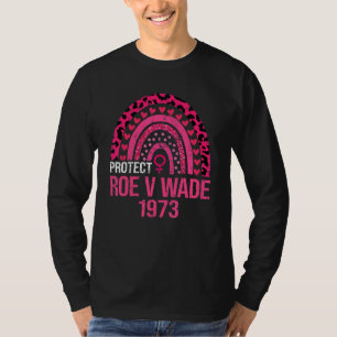 Cute Protect Roe V Wade 1973 Leopard Rainbow T-Shirt