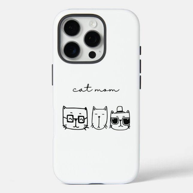 Cute Protection for Cat Lovers Case-Mate iPhone Case (Back)