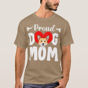 Cute Proud Corgi Dog Mum Funny Mother's Day Premiu T-Shirt