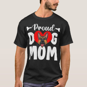 Cute Proud German Shepherd Dog Mum Funny Mother's  T-Shirt