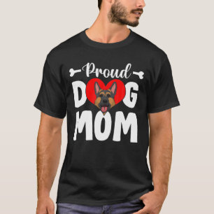 Cute Proud German Shepherd Dog Mum Funny Mother's T-Shirt