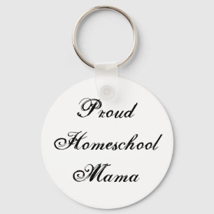 Cute Proud Homeschool Mama Key Ring