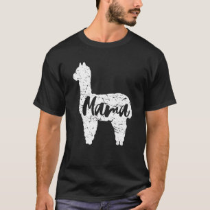 Cute Proud Mama Llama Alpaca Happy Mothers Day T-Shirt