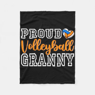 Cute Proud Volleyll Granny Mother's Day Christmas Fleece Blanket