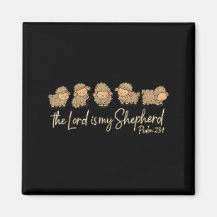 Cute Psalm 23_1 Sheep The Lord Is My Shepherd Magnet